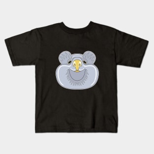 silver cute quokka face Kids T-Shirt